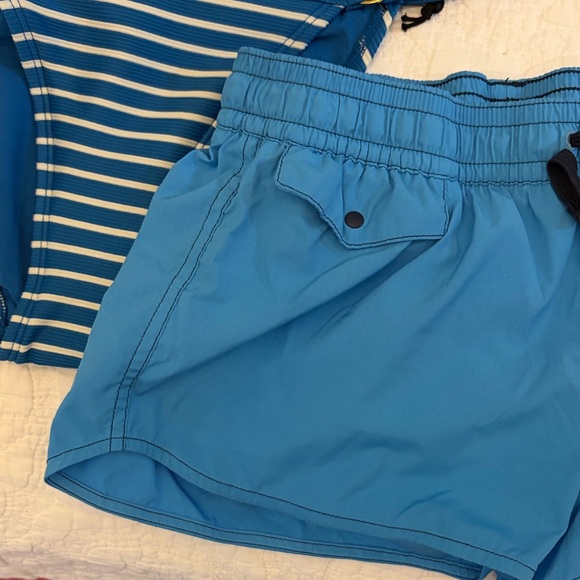 Patagonia Teal Blue Athletic Board Shorts - Picture 9 of 13
